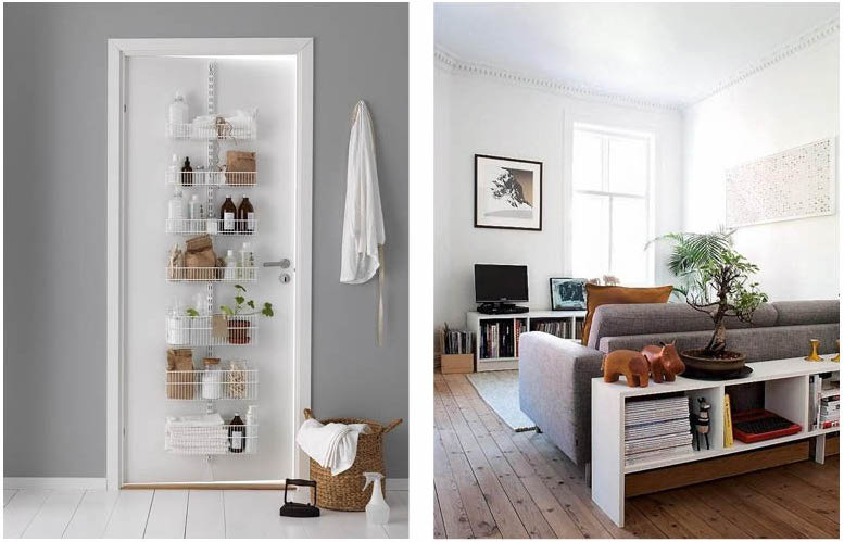 Pinterest storage options for downsizing to an apartment
